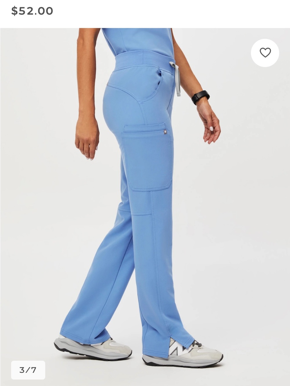 Figs Women's Ceil Blue Kade Straight-Leg Scrub Pants